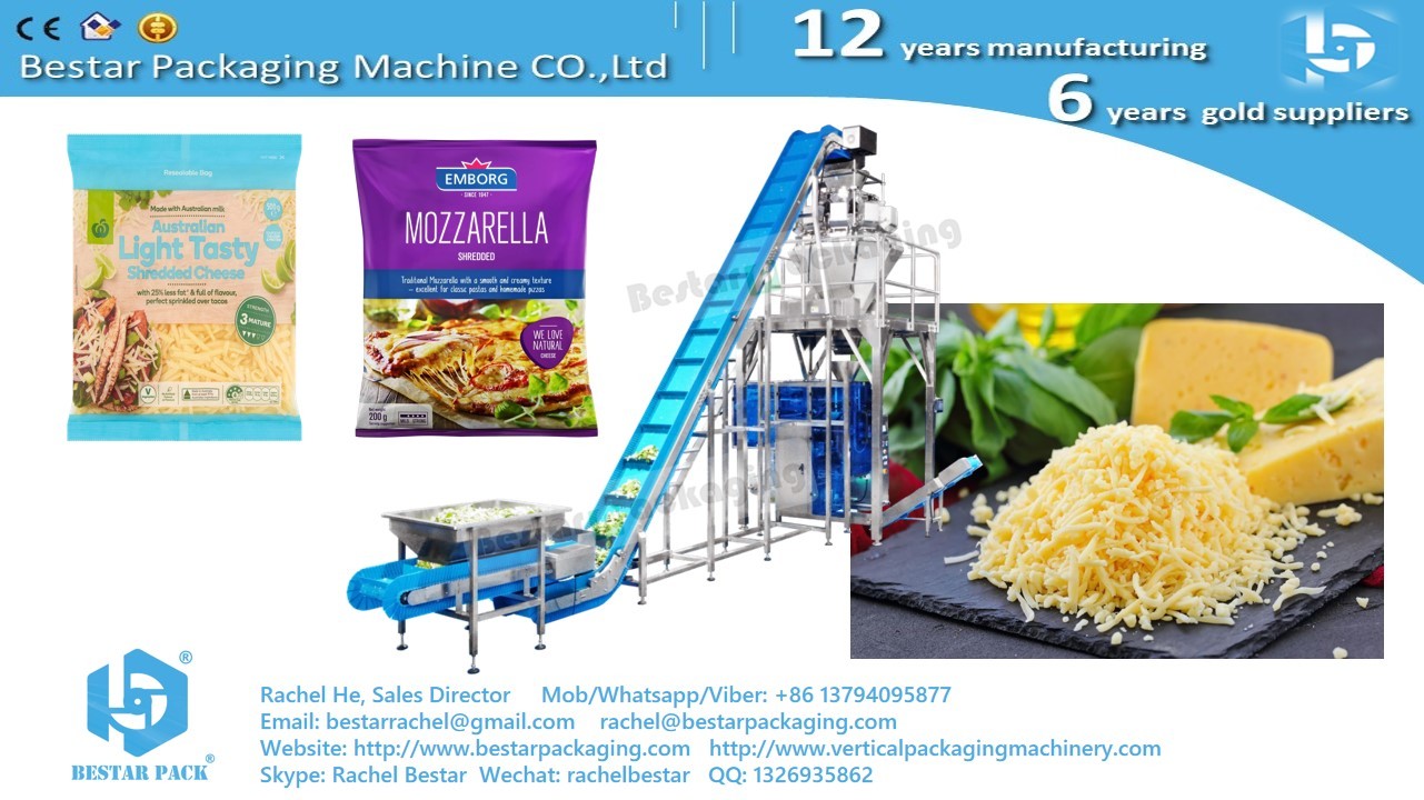 High Configuration Bestar Cheese Pouch Weighing Packing Machine BSTV-650AZ
