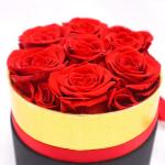 Beautiful Color Favor Gift Boxes , Eternal Love Preserved Flowers In A Box