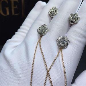 Wholesale Piaget mini of full diamonds rose earring 18kt gold with white gold or yellow gold or pink gold from china suppliers