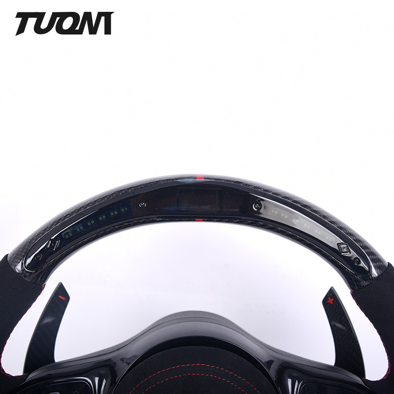 LED Alcantara Mercedes Benz Carbon Fiber Steering Wheel Luxury Car Accessories