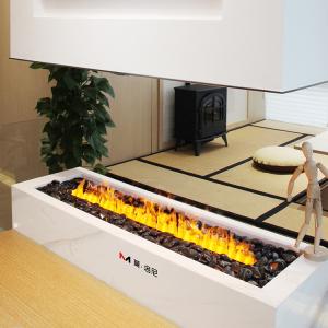 Wholesale 2400mm 95'' Water Mist Electric Fireplace 3D Realistic Flames Energy-Efficient from china suppliers
