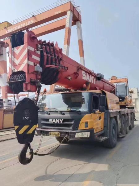 Maximum Lifting Height 40m Yellow 180ton Used Truck Crane for Construction