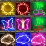 Wholesale LED Neon Night Light Sign Wall Art Sign Night Lamp Xmas Birthday Gift