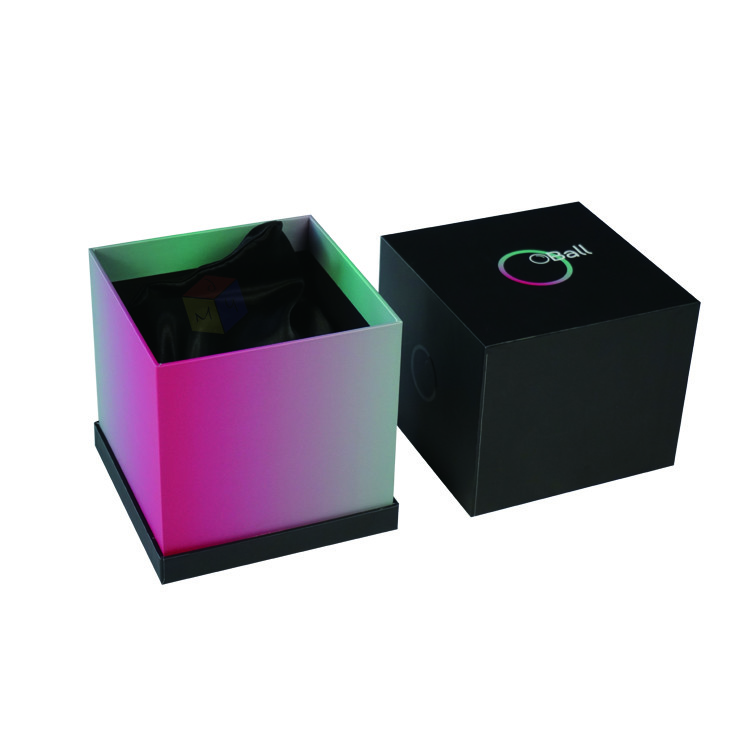 Handmade Custom Logo Rigid Paper Cardboard Packaging Lid And Base Gift Box With Eva Foam Insert