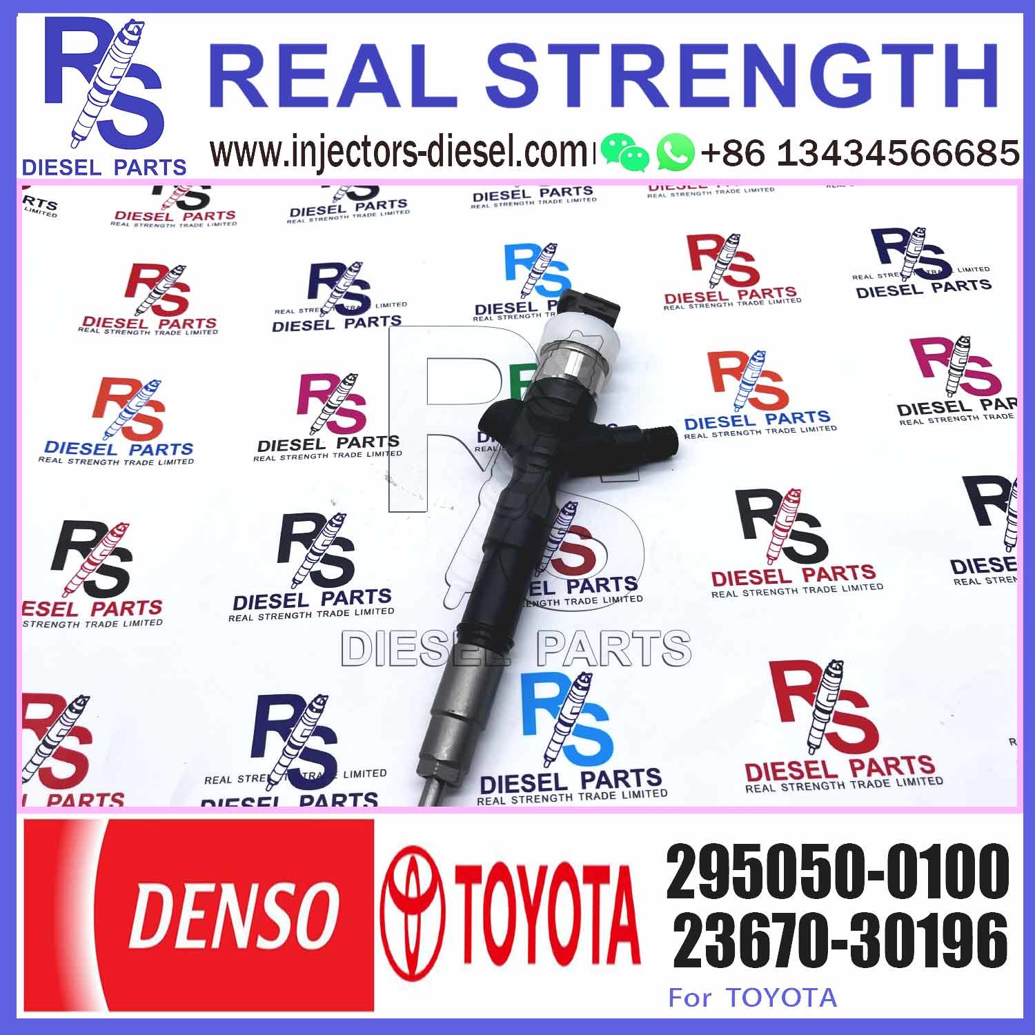 295050 0100, Original And New Fuel Injector 23670-30190 23670-30196 295050-0100