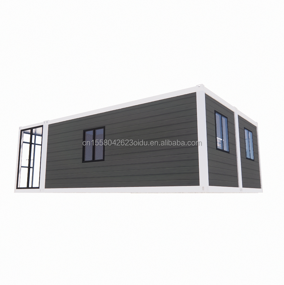 Steel Structure Frame Welded EU Luxury 20FT Combination Flat Packaging Container 2 Bedrooms Family Residential Mobile Home