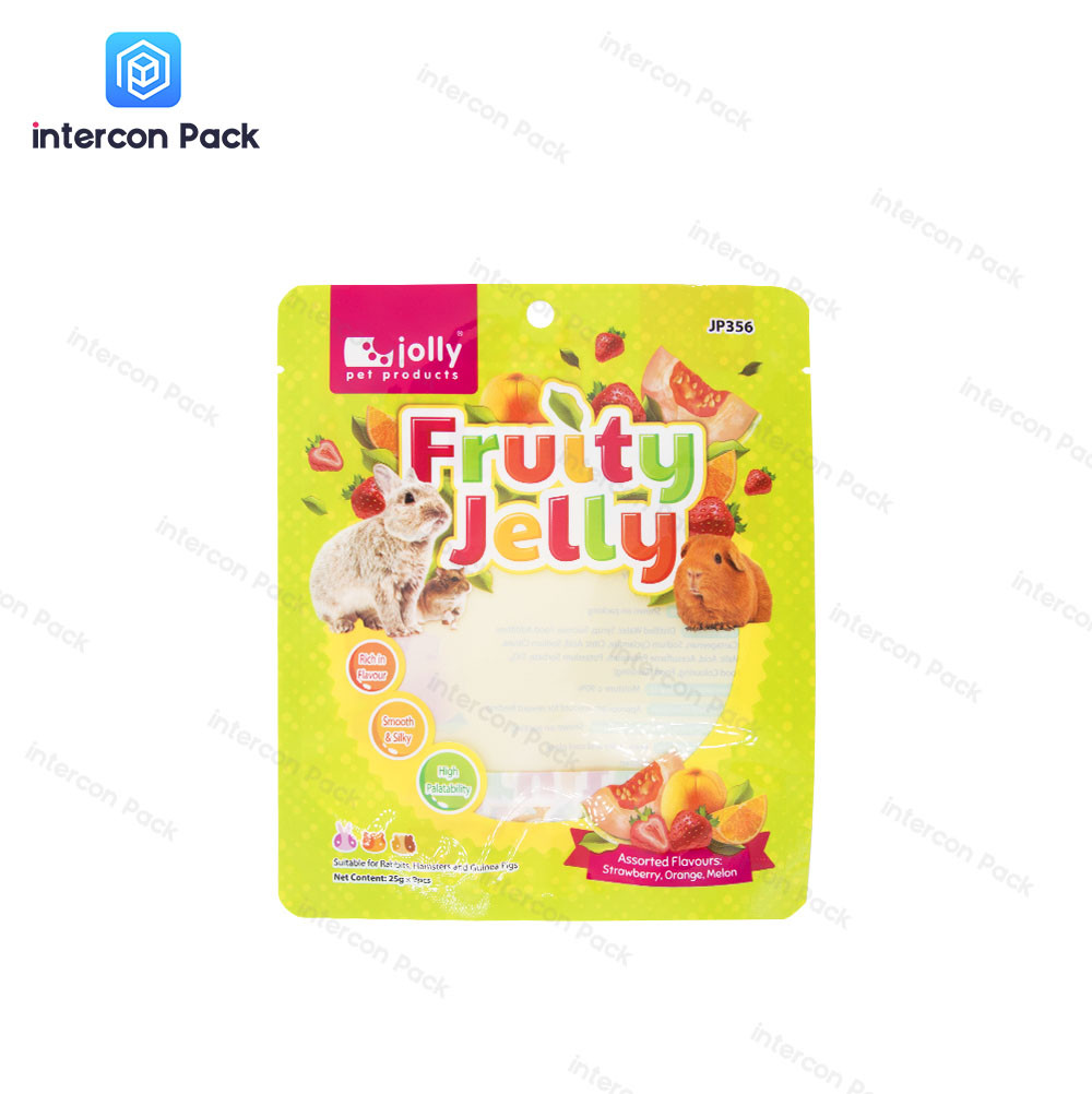 Aluminum Foil Plastic Packaging Bag Three Side Seal With Transparent Window