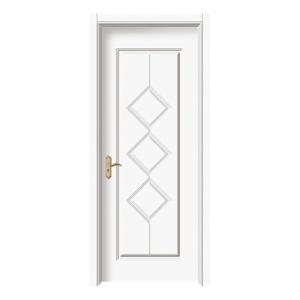 Wholesale AB-ADL225 pure white double leaf wooden door from china suppliers