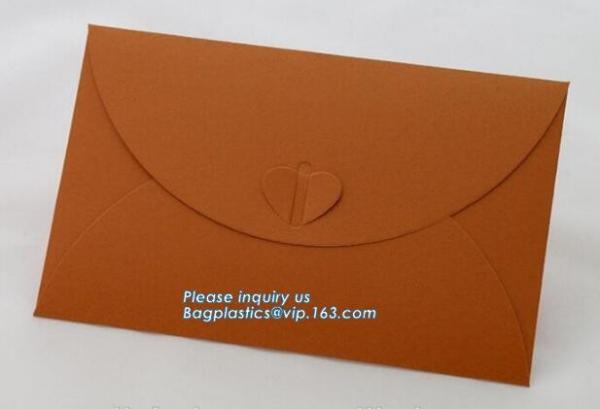 Customized logo paper envelope for plastic card from China supplier,Customized Kraft Paper Antique Envelop Mailer Envelo