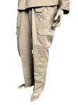 Khaki Military Outdoor Combat Men'S Trousers With Cargo Pockets