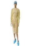 Impermeable Disposable Yellow Isolation Gowns CE ISO 9001 Approved