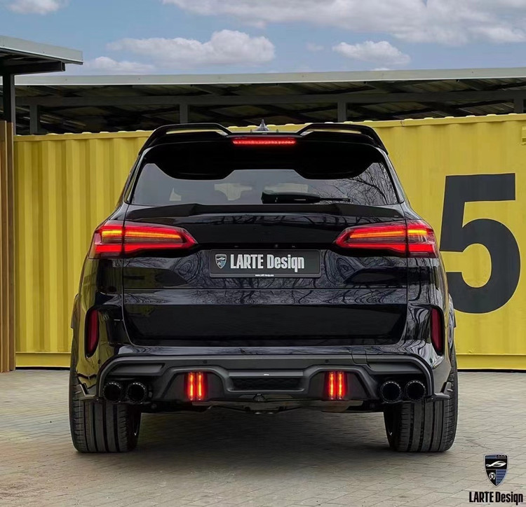 Auto Parts for BMW X5M F95 Carbon Fiber Body Kit X5M F95 Upgraded LD-style Front Shovel Diffuser Spoiler Body Kit