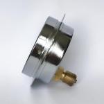 1 MPa Utility Pressure Gauge 75mm Chromed Steel Bottom Mount Tank Pressure