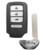 Wholesale Honda Keyless Entry Vehicle Remote Key Car Smart Key Fob 6.6*3.6CM 4 Buttons from china suppliers