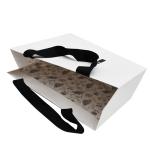 Crepack Two Sides Eco Friendly 200gram C2S Luxury Paper Shopping Bag With Silk