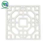Square Aluminum decorative metal window grilles 4.0mm Chinese Style