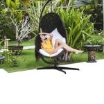 Outdoor Furniture Portable Metal Black Chairs Swing Hammock Swing Heavy Duty C
