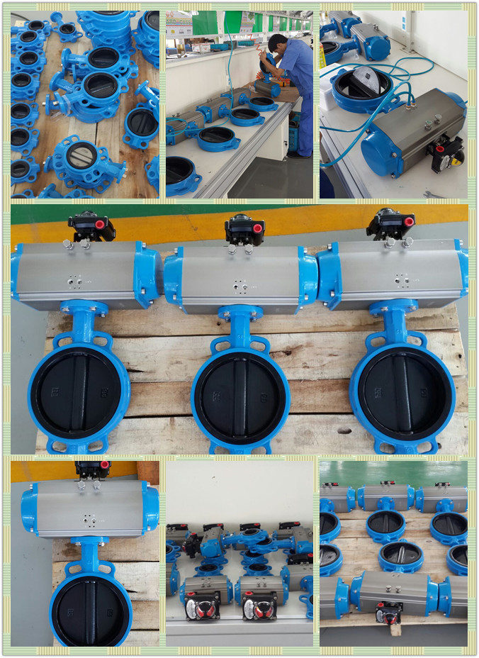 rotary pneumatic actuators with rack and pinions compact pneumatic actuator