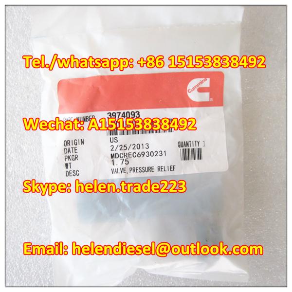 CUMMINS original 3974093 Pressure Relief Valve , BOSCH number 1110010028 , 1 110