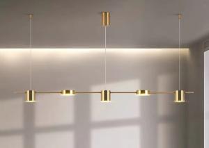 Wholesale 6 Heads Suspension Lighting Black Brass Home dimmable led pendant lights from china suppliers