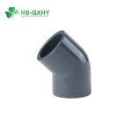 CPVC Pn16 Pressure Fittings PVC Pipe 45 Degree Elbow Plastic Elbow White and