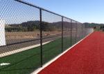 Outdoor Black Brown Green Chain Link Fence 6ft For Garden / Courtyard / Villa