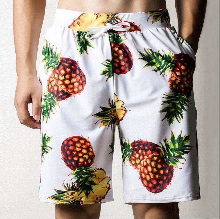 2019 Pinapple swim trunks best mens board shorts swimming trunks with shorts inside