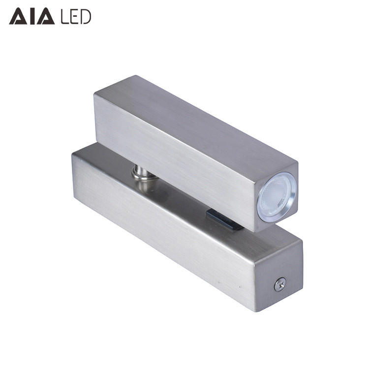 Surface mounted hotel wall reading light 3W flexible headboard wall lamp dimmable led bedside wall light