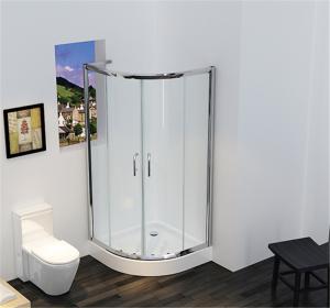 Wholesale Bathroom Tempered Glass Shower Enclosure Sliding Door Aluminum Framed from china suppliers