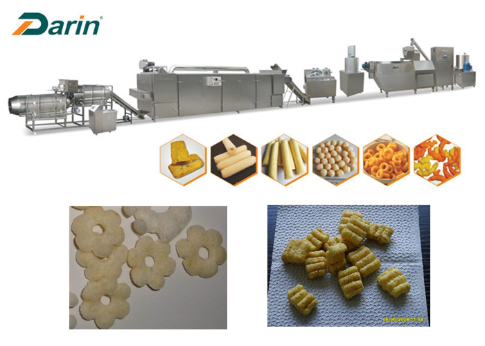 Durable Puff Snack Machine Food Extruder Cheese Ball / Corn Puff Snacks Making
