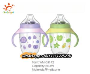 Wholesale Leak Proof Polypropylene Baby Bottles Blue Pink Green Color from china suppliers