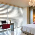 Customized Bathroom Anti UV and Heat Insulation Electric Motorized Shangrila