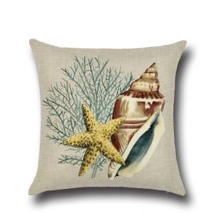 Wholesale Ocean Theme Square Pillow Case Mediterranean Style Decorative Cotton Linen Throw Coastal Cushion Cover Pillow Covers from china suppliers