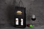 Manufacturer corrugated paper gift box custom portable wine box double pack wine