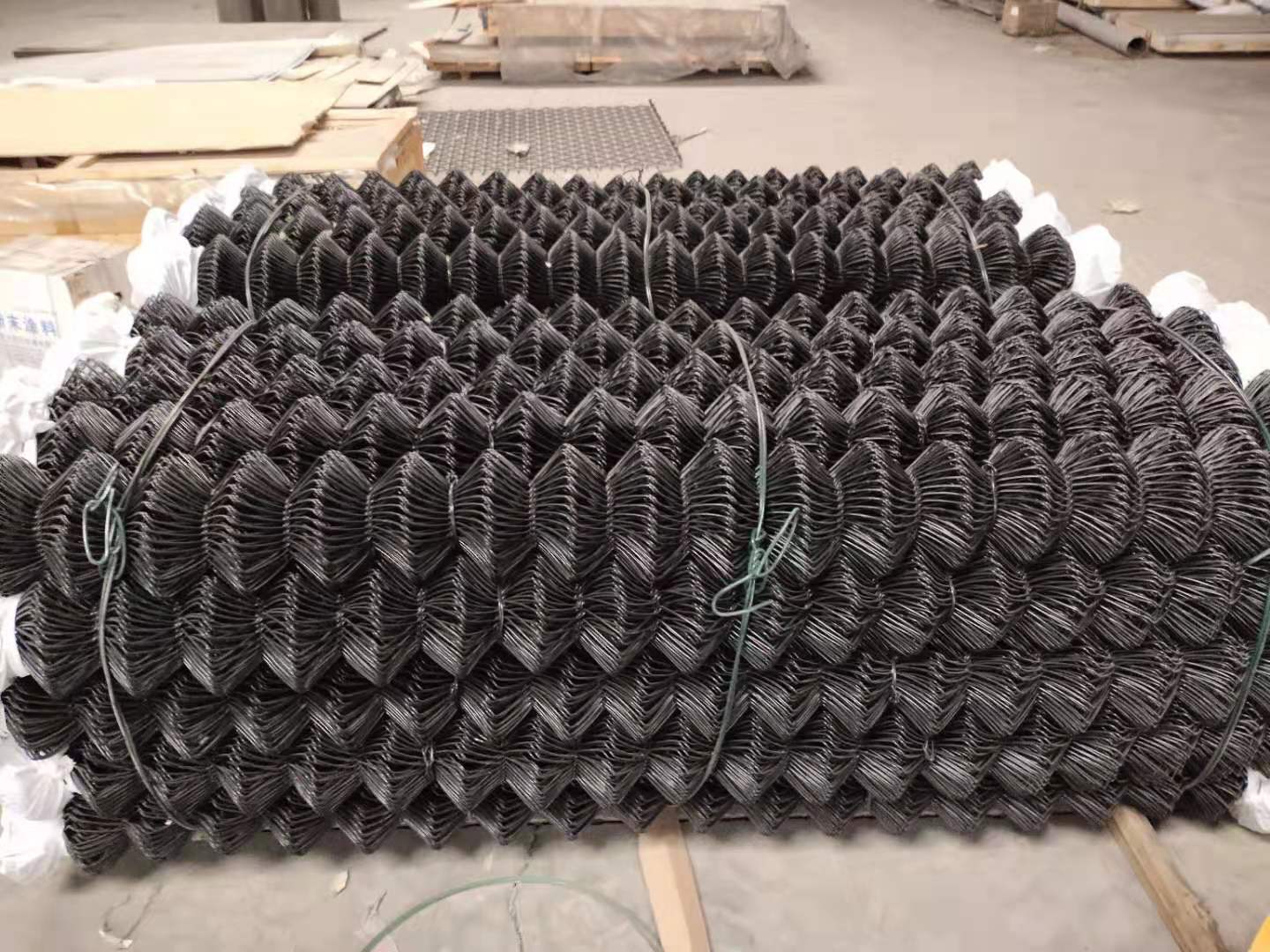 black colored chain link fence