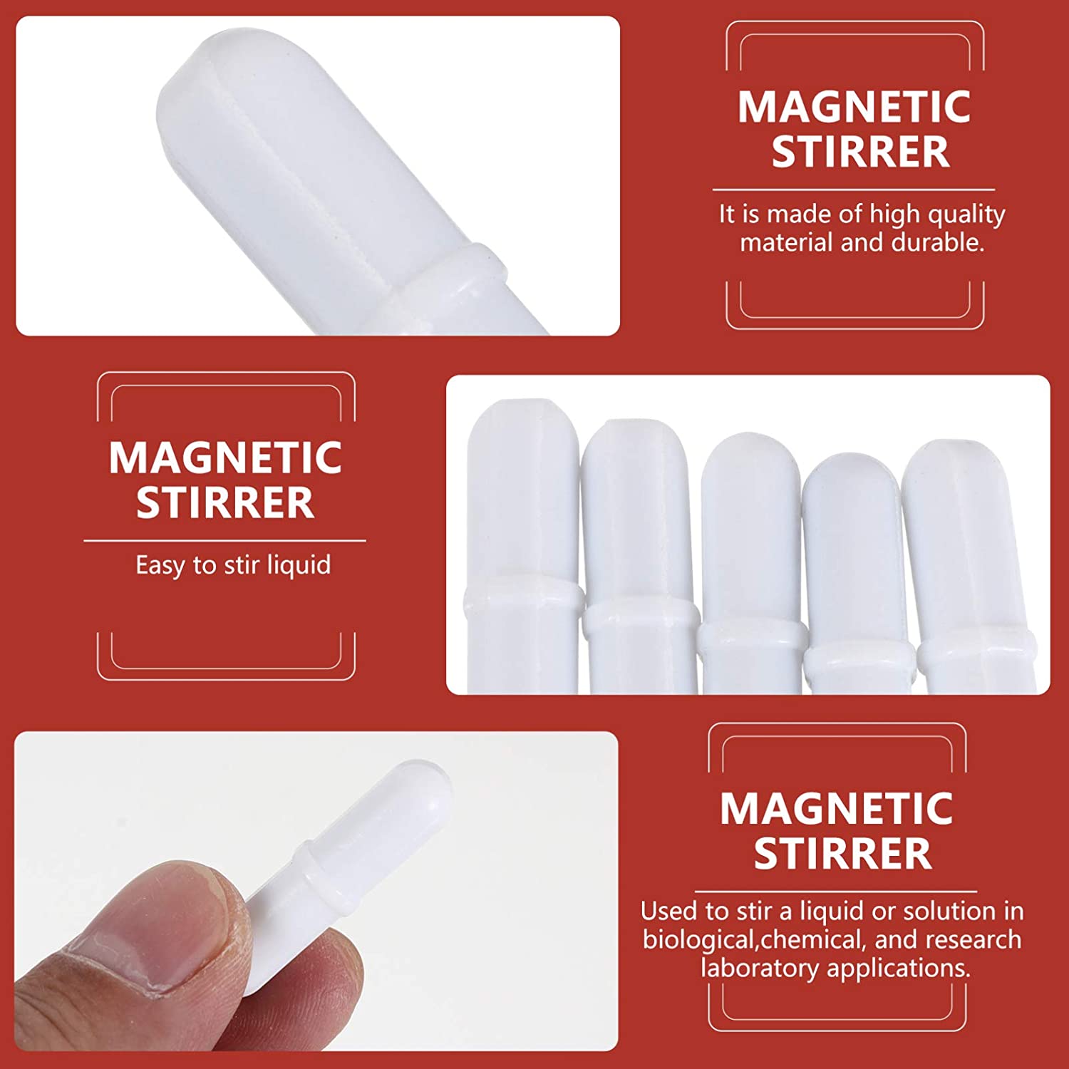Composite NdFeB Magnet Stir Bar A B C Type for Long-Lasting Stirring Performance