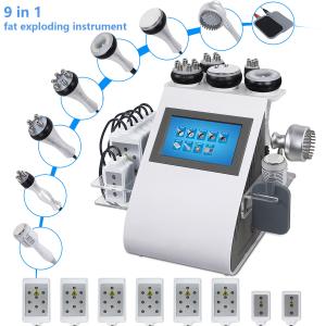 Wholesale 9 in 1 cavitation rf removal cellulite massage machine ultrasonic cavitation device from china suppliers