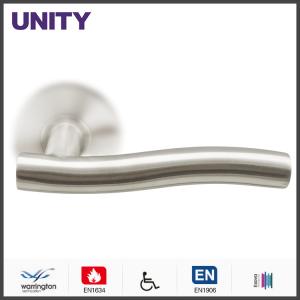 Wholesale Stainless Steel Fire Door Lever Handle EN1906 and EN1634 Satin Finish from china suppliers