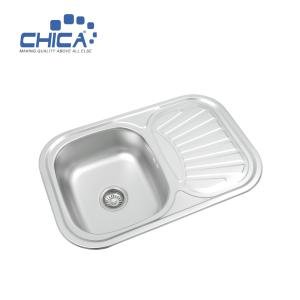 Wholesale CH7642 Single Bowl Sink With Drain Board Stainless Steel Kitchen Sink Press Kitchen Sink from china suppliers