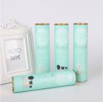 OEM Cosmetic Paper Tube Packaging Embossed Velvet Pillow Inserted