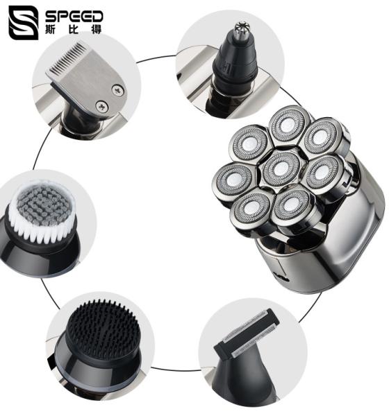 SHA-202 Face washer, nose hair cleaner, hair clippers. face washer scraper, one