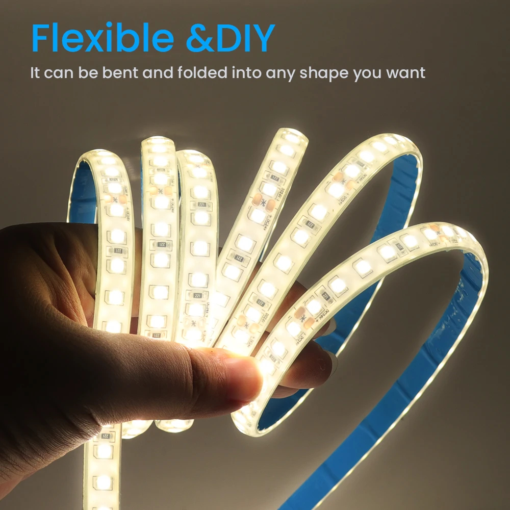 Die-Cutting Board 110v220v 10mm 180LEDs 4000K IP67 Waterproof SMD2835 LED Strip Light