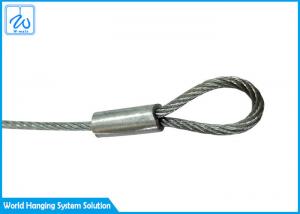 Wholesale Galvanized Wire Rope Sling Assembly With Soft Eye 2.0mm For Promotional Displays from china suppliers