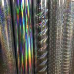 Opaque Self Adhesive Holographic Film Christmas Wrapping Film Roll / Sheets