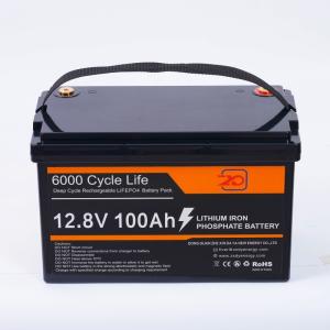 Wholesale Black 12V LiFePO4 Battery Pack 100Ah 0℃ - 55℃ Charging Temperature from china suppliers