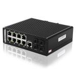 8 Port Gigabit Managed Industrial Poe Switch 4 Gigabit SFP Fiber Slot Port