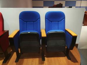 Wholesale Free Logo Design Oak Armrest Auditorium Theater Seating With Small Tablet from china suppliers