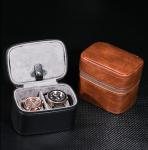 TWO WATCH COLLECTION JEWELRY BOX CROSS-BORDER STRAP STORAGE COWHIDE WATCH BOX