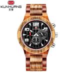 Date Casual 13mm Wooden Quartz Watch