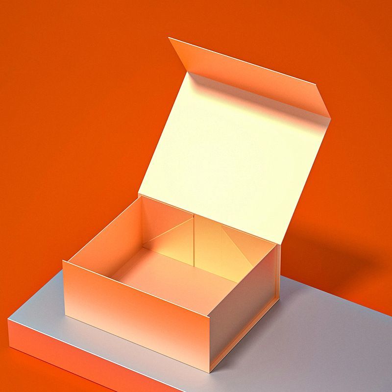 Solid Color Classic Style Custom Logo Printing Matt Laminated Rigid Foldable Cardboard Wedding Grown Packaging Magnetic Box